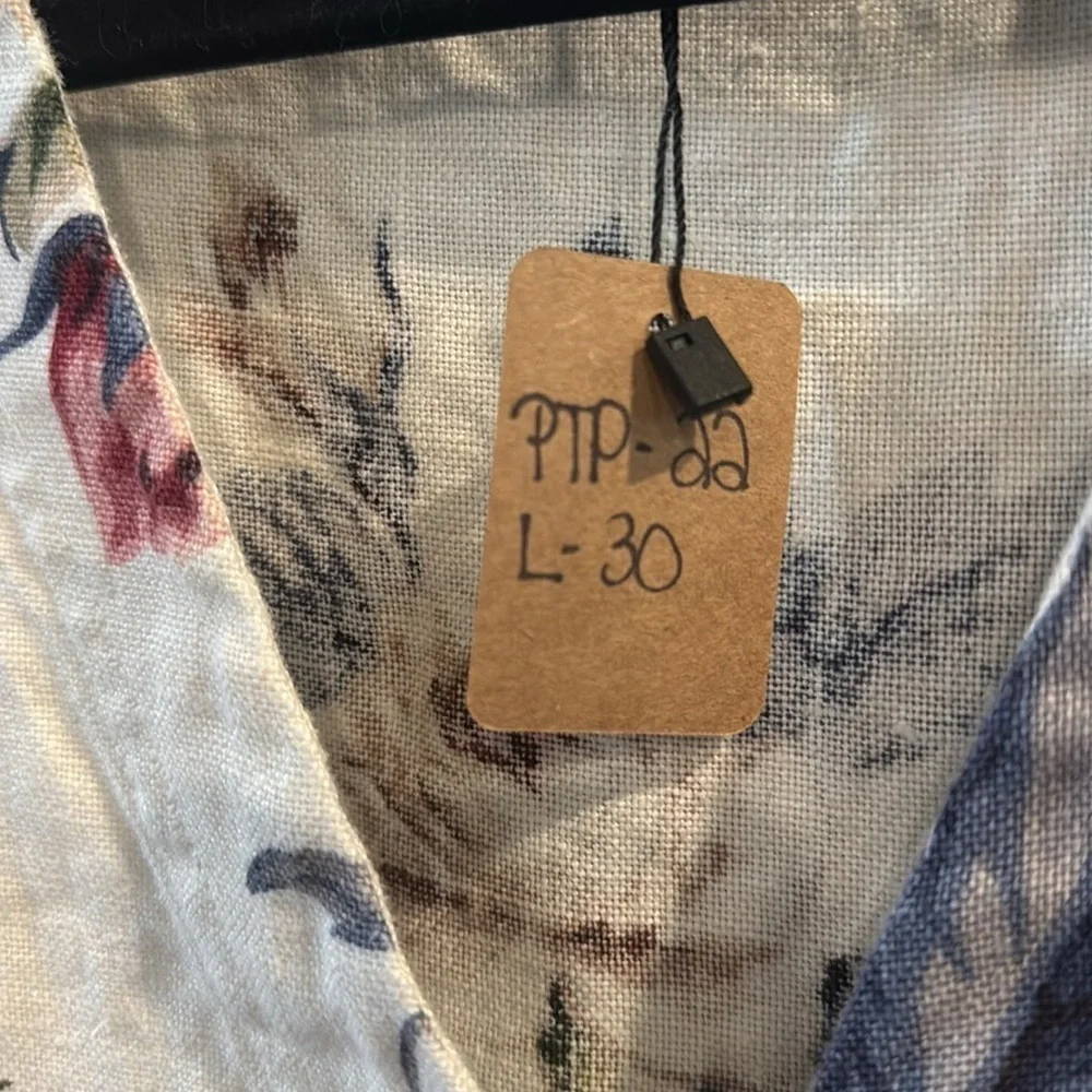 Karen Kane Floral Blouse - Cream and Pink - Picture 3 of 5